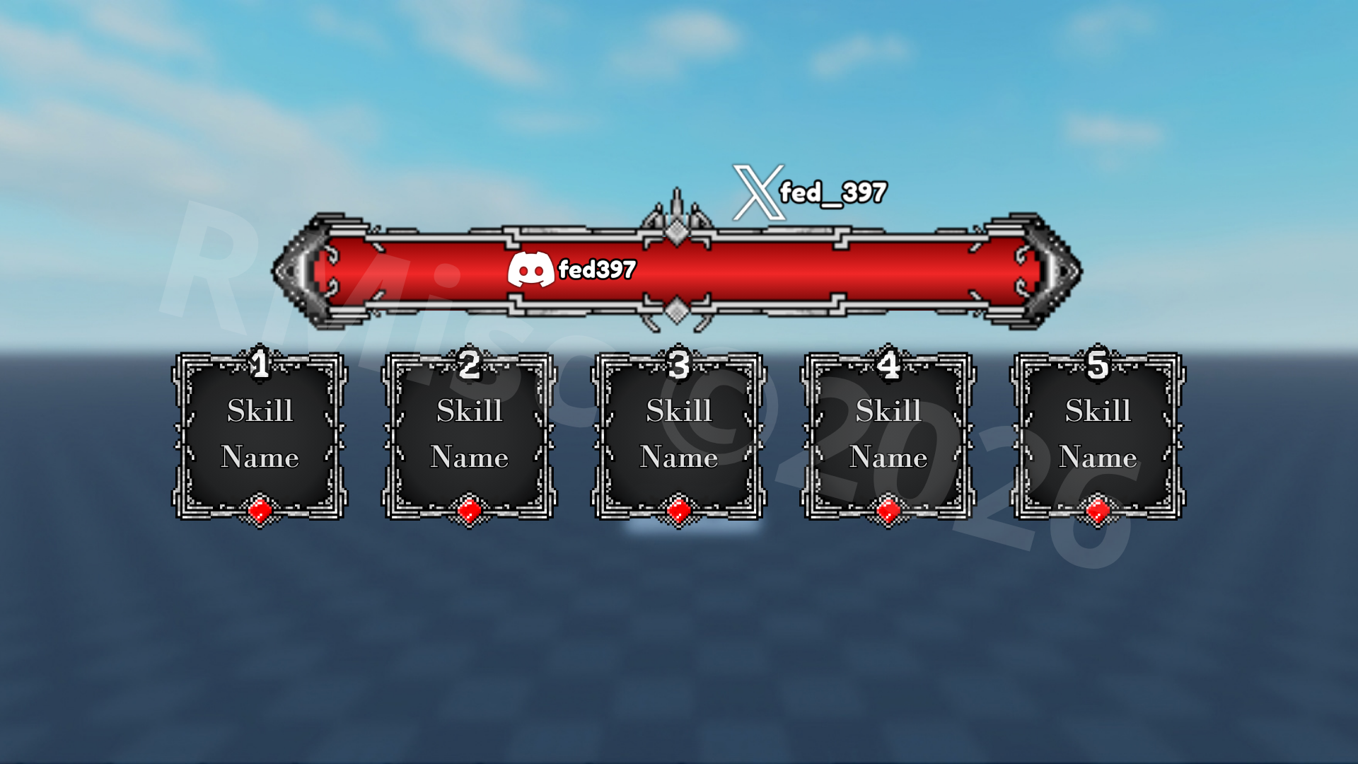 [PIXEL] Health bar and skill frame